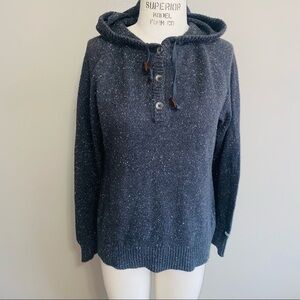 Cotton Blend Columbia Knitted Hoodie